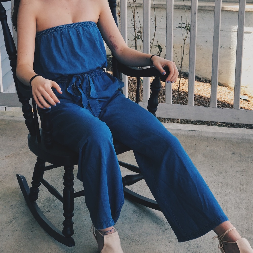 denim jumpsuit